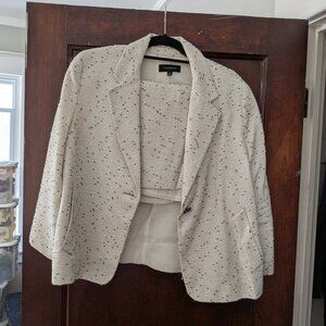 Talbots Skirt Suit Cream and Black